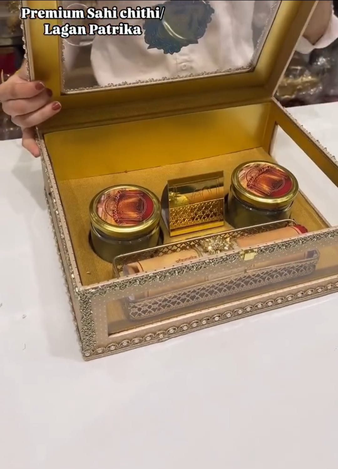 Luxury Sahi Chithi Invitation Box | Lagan Patrika by Bhandhan Box