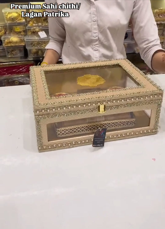 Luxury Sahi Chithi Invitation Box | Lagan Patrika by Bhandhan Box